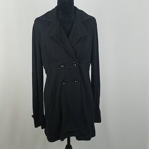 Splendid women L knit double breasted jacket light